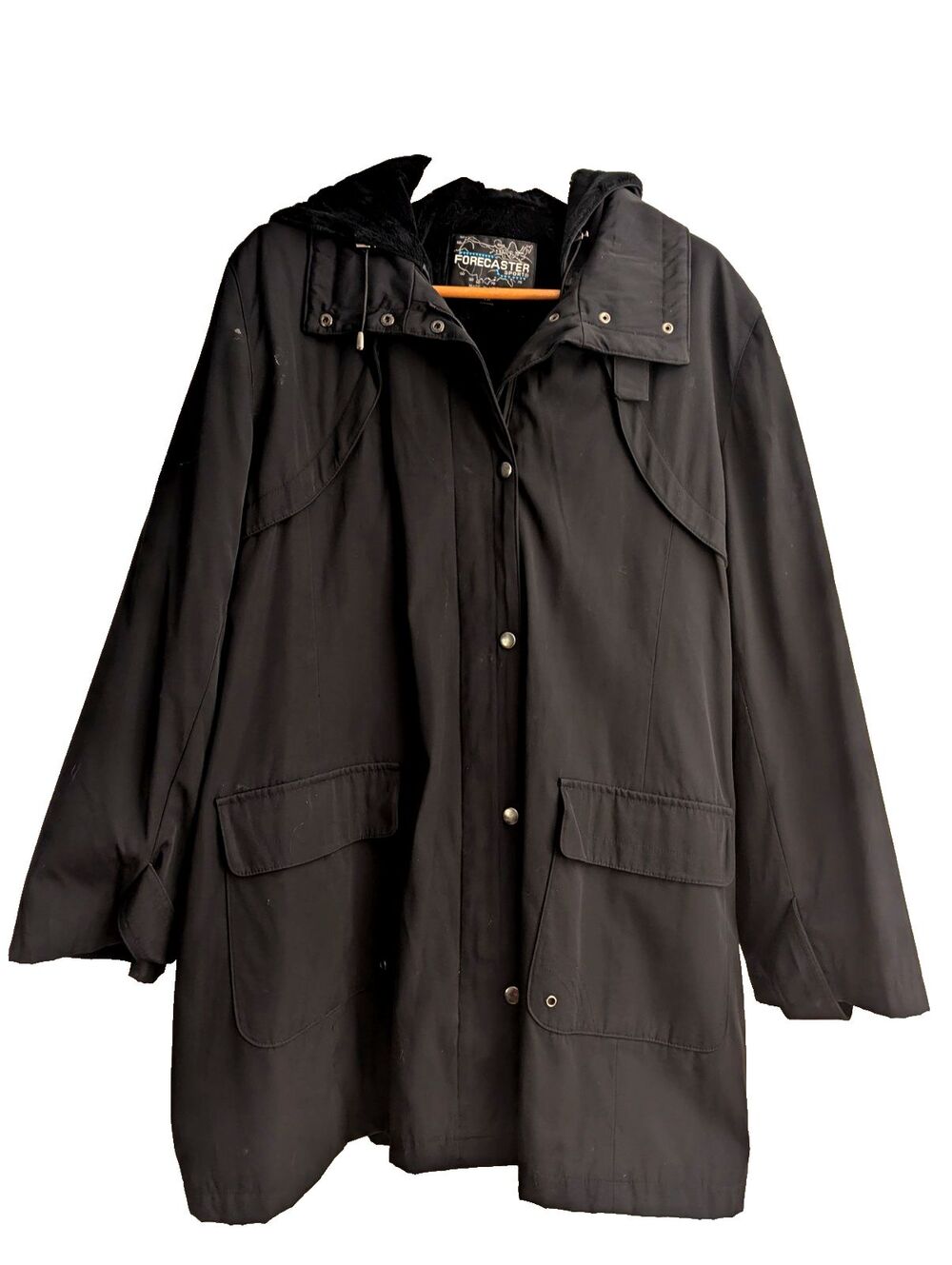 Forecaster Sport Women's Coat 1X  Zip Out Lining Black 1X